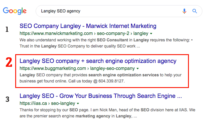 Langley to Vancouver search engine optimization services